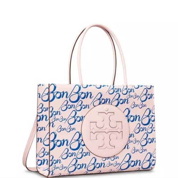 Tory Burch Pink and Blue Bon Bon Tote - Picture 6 of 7